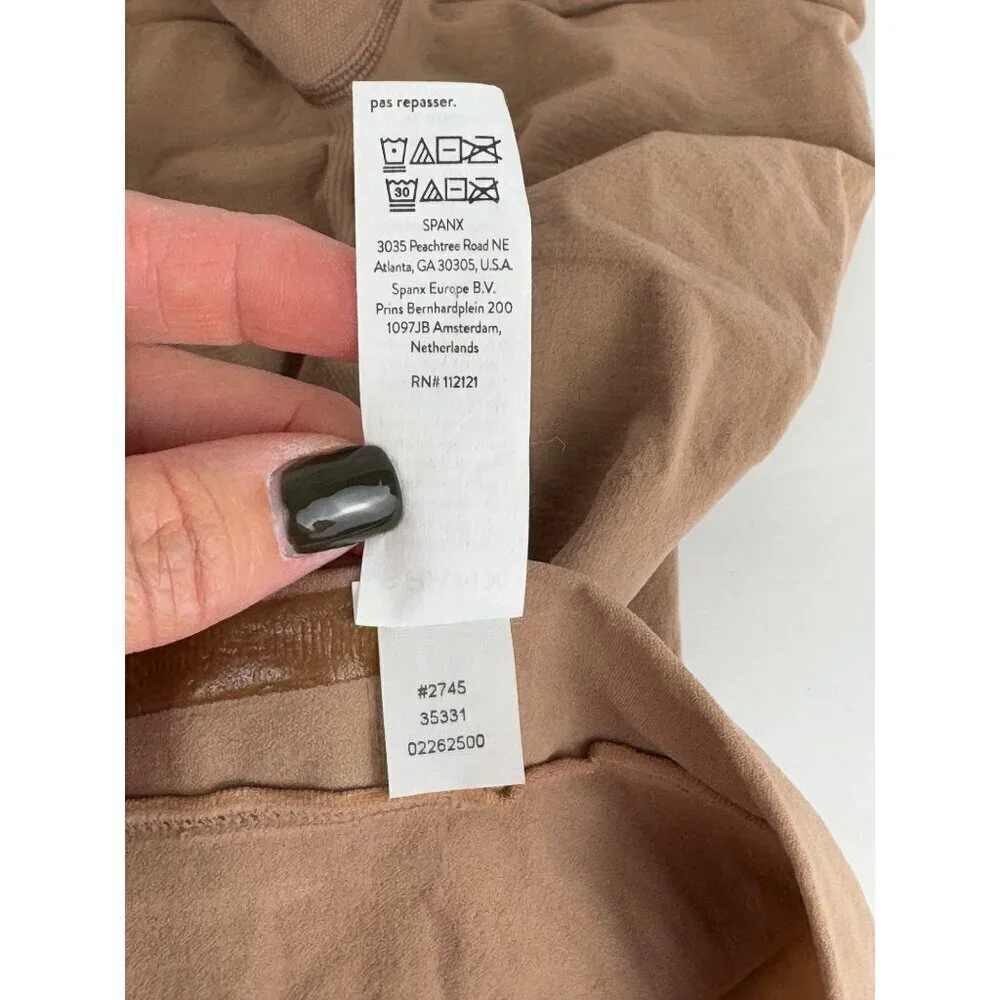 Spanx NWOT Higher Power Short SM Cafe Au Lait Shapewear 6